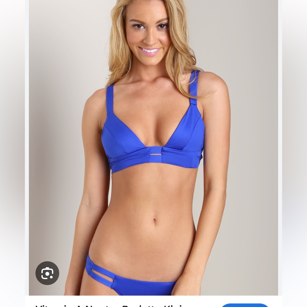 Vitamin A bikini neutra top Sz 6 and Annabelle bottoms Sz 8